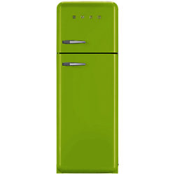 Smeg FAB30RF Fridge Freezer, A++ Energy Rating, 60cm Wide, Right-Hand Hinge Lime Green